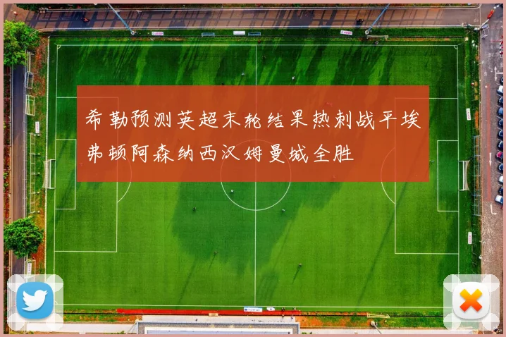 希勒预测英超末轮结果热刺战平埃弗顿阿森纳西汉姆曼城全胜
